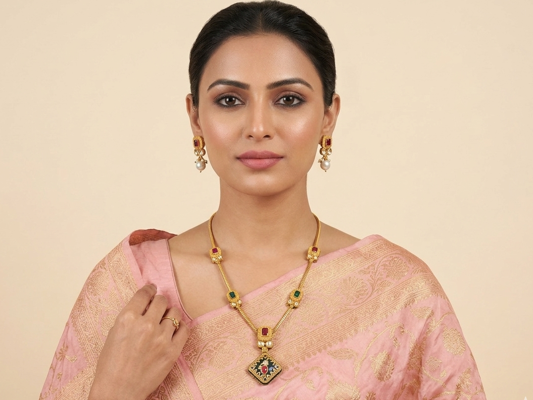 Antique Gold Plated necklace Set