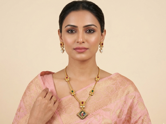 Antique Gold Plated necklace Set